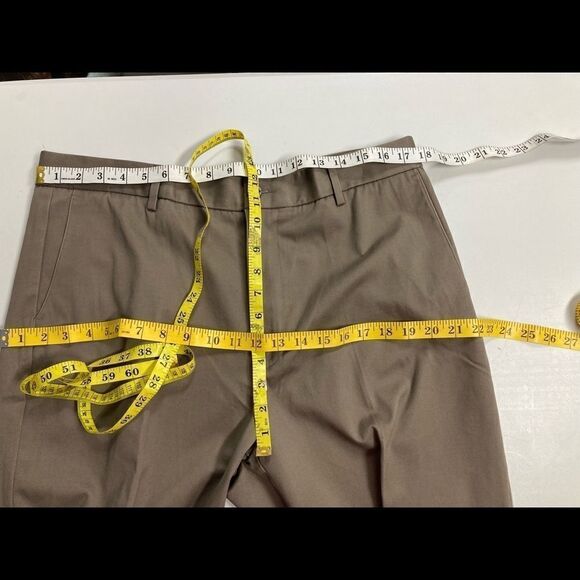 SIGNATURE, Men’s pants, flat front, tag says 36/32, hand measures 35/32, brown, - Picture 2 of 12